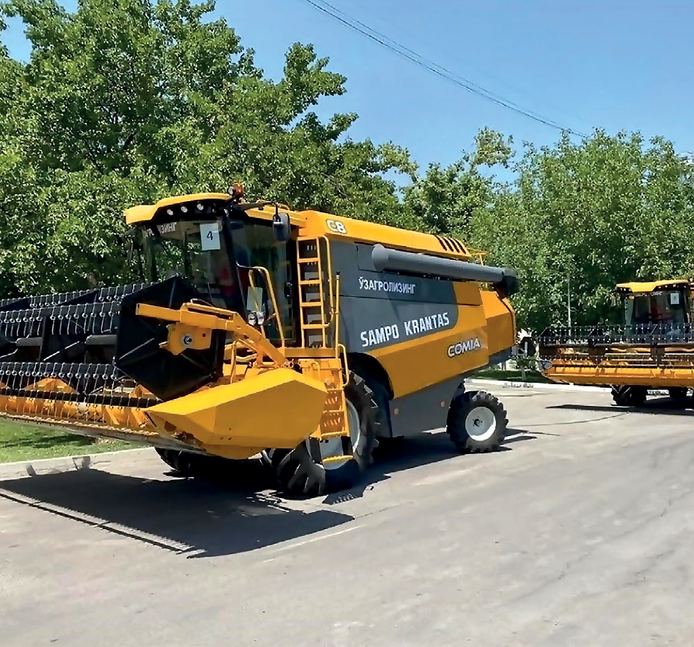 Combine harvester localization example