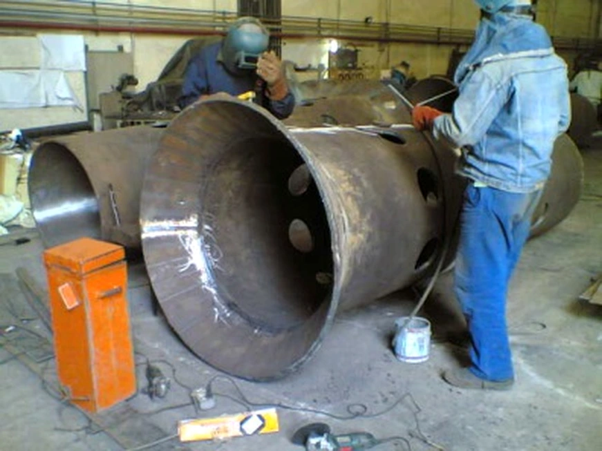 Fabrication yard activity